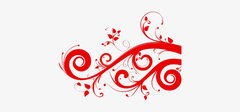 Red Swirls Png - Png Format Colorful Flower Png, transparent png
