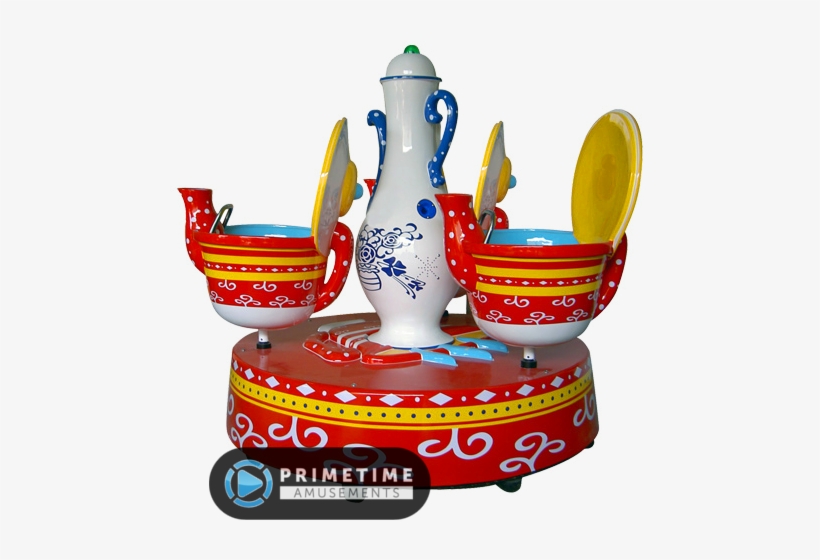 Fantasy Coffee Cups Carousel Ride By Barron Games - Coffee Cups Kiddie Ride, transparent png