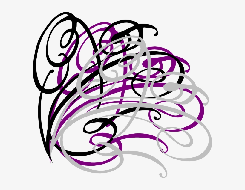Decoration Clipart Pink Swirl - Swirl Clip Art, transparent png
