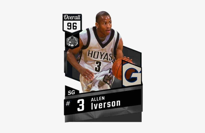 '94 Allen Iverson Onyx Card - Allen Iverson 2k17 Card, transparent png