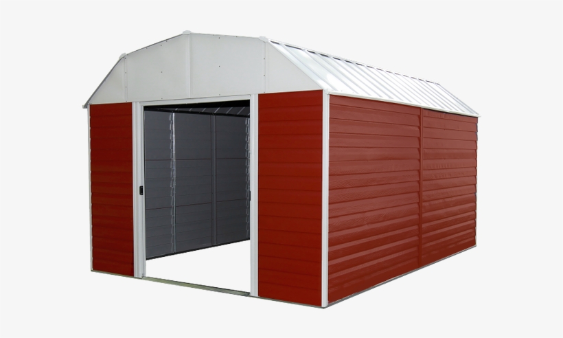 Arrow Sheds Presents The Red Barn Steel Shed Kit - Shed, transparent png