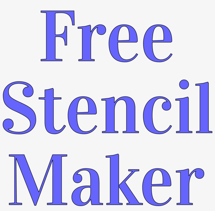 "free Stencil Maker" Stencil - Online Stencil Maker, transparent png
