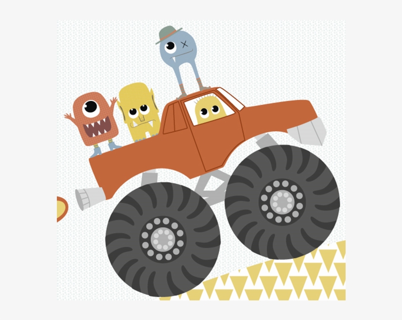 Monster Behang Ploe En De Monstermakkers Mural - Posterbehang Monsters In Monstertruck, transparent png