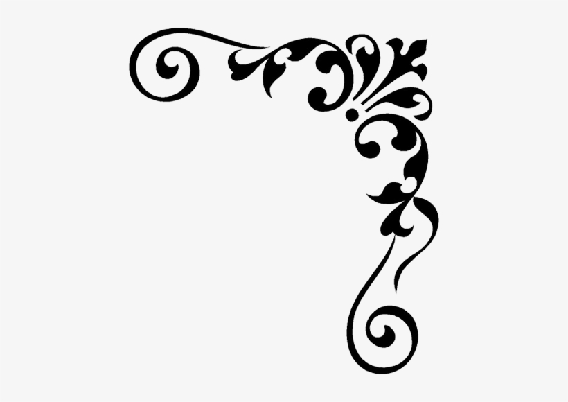 Clipart Library Download Damask Free On Dumielauxepices - Wall Stickers For Corners, transparent png