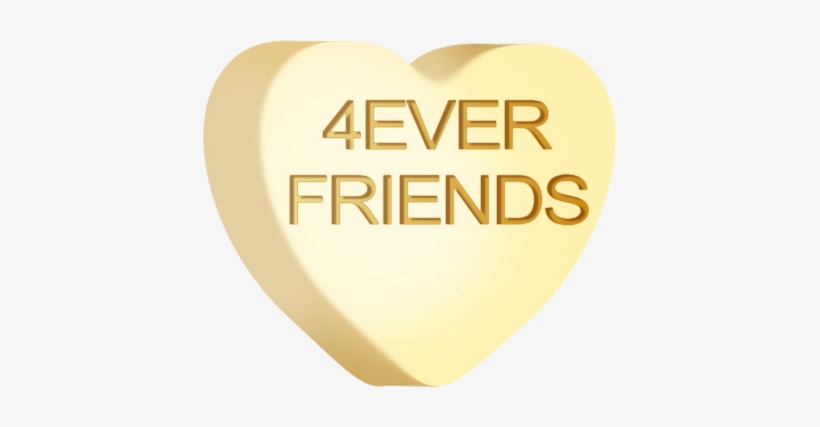 Candy Heart '4ever Friends' - Candy, transparent png