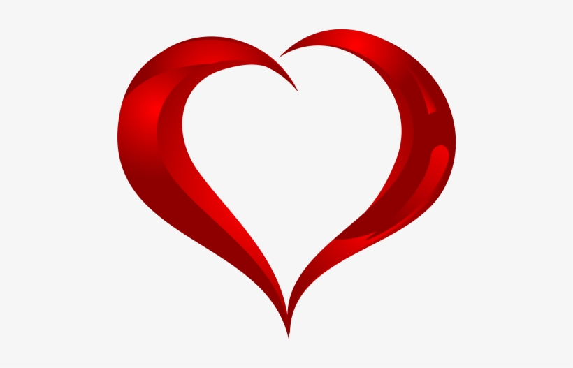 Beautiful Heart Png Clipart - Empty Heart Png, transparent png