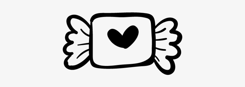 Candy With Heart Vector - Clip Art, transparent png
