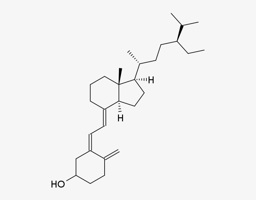 Vitamind5 Structure - الصيغة الكيميائية لفيتامين د, transparent png