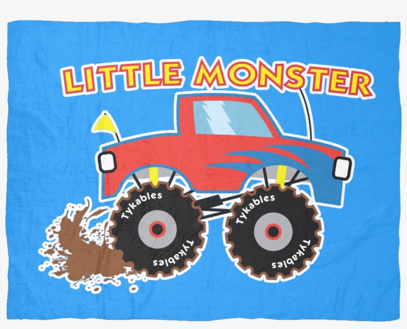 Little Monster Truck Blue Fleece Baby Blanket Blankets Bedding 1024x1024 PNG Download PNGkit