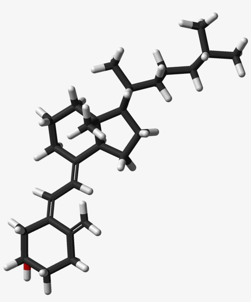 Cholecalciferol Vitamin D3 From Xtal 3d Sticks - Vitamin D3 3d Structure, transparent png