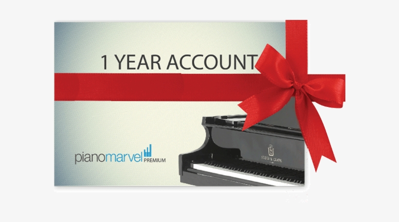 1 Year Piano Marvel Premium Gift Card - Gift Card, transparent png