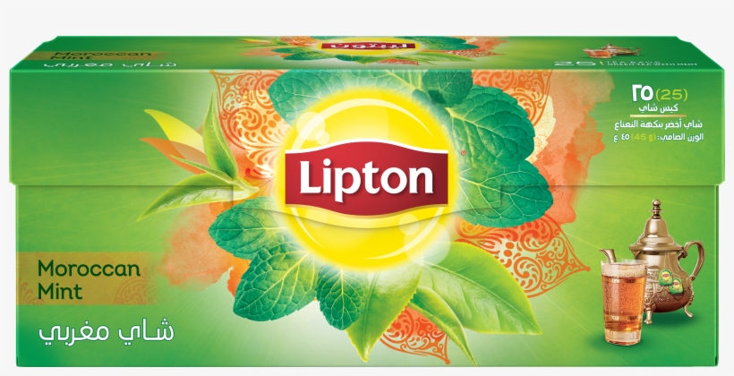 Refreshing Mint Green Tea Lipton, transparent png