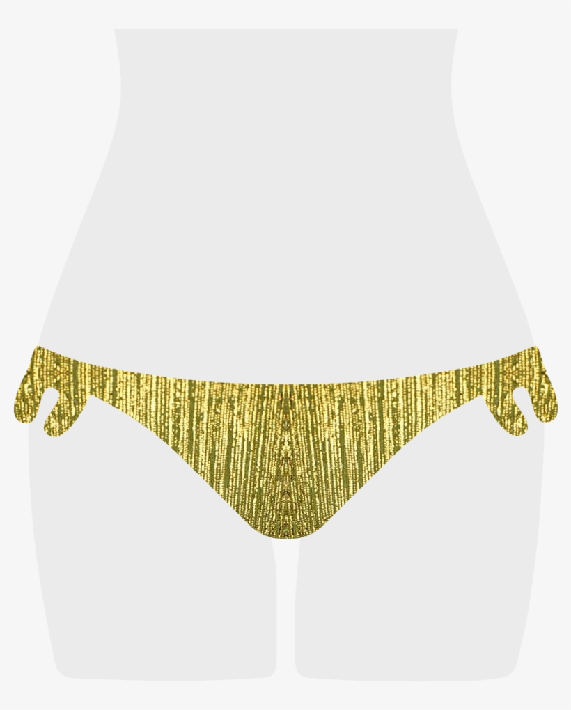 Golden Glow Flora Bikini Bottom, transparent png