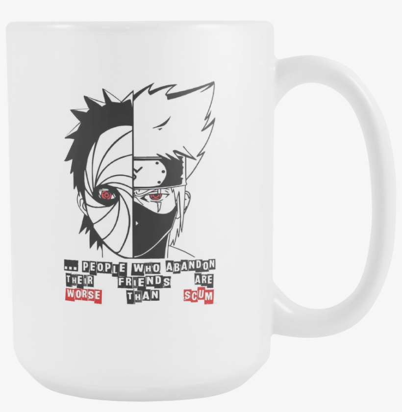 15oz Coffee Mug - Kakashi Obito, transparent png