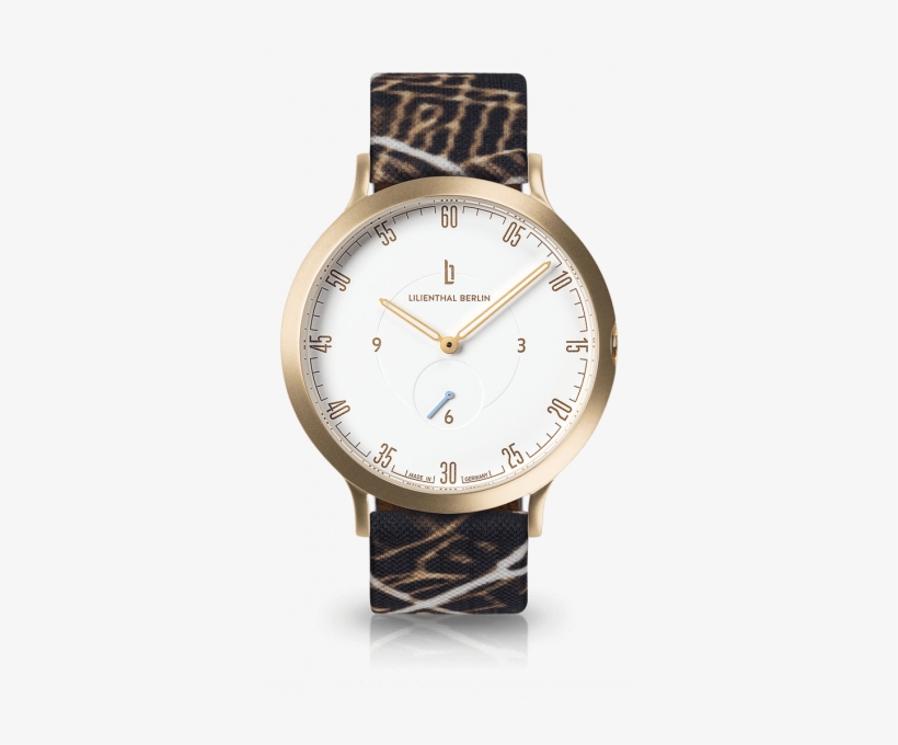 Gold White Night Glow - Lilienthal Berlin - Unisex Watch, Silver - White With, transparent png