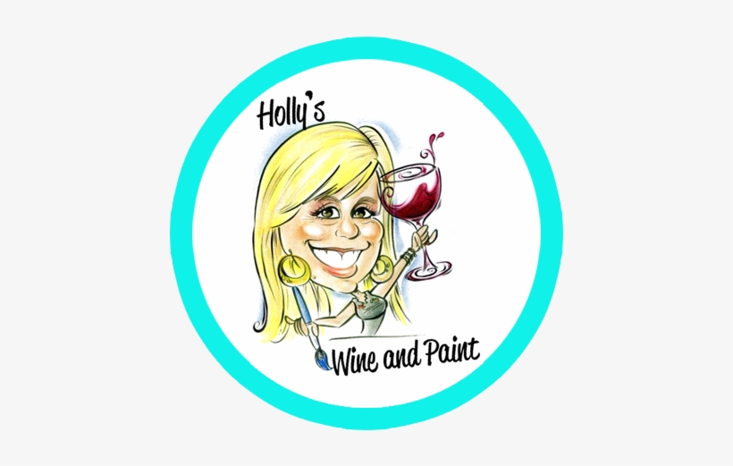 Holly's Wine And Paint - Cartoon, transparent png