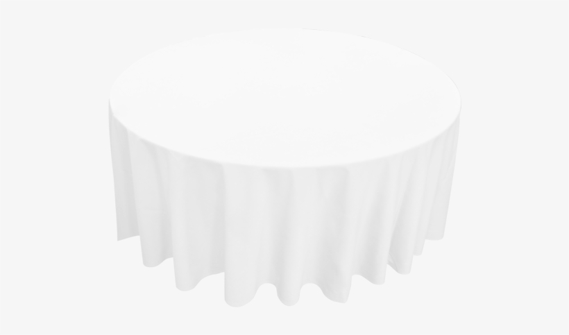 Round Table Linen Hire - Round Table White Linen, transparent png