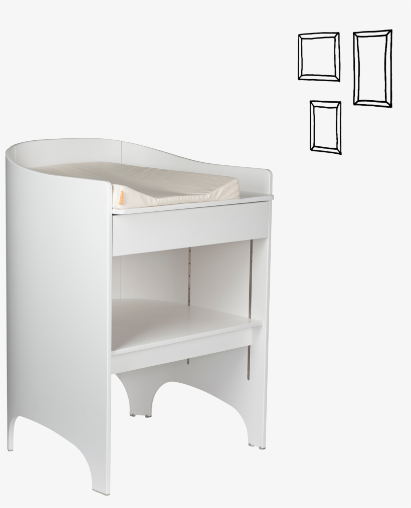 Changing Table - Leander Changing Table In White, transparent png