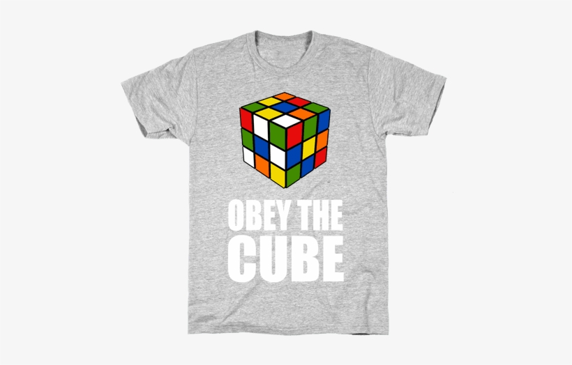 Obey The Cube Mens T-shirt - Gym Buddy T Shirt, transparent png