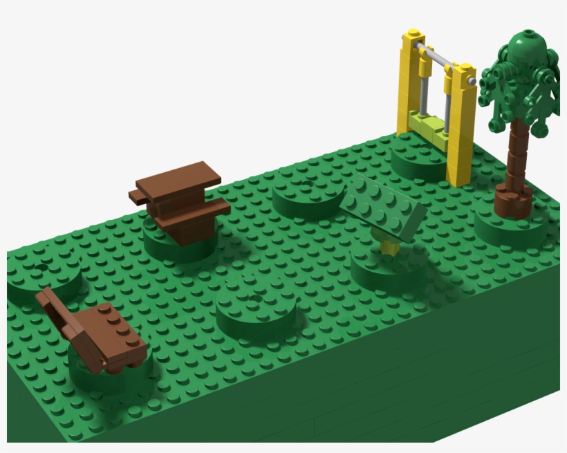 Park Brick03 - Lego, transparent png