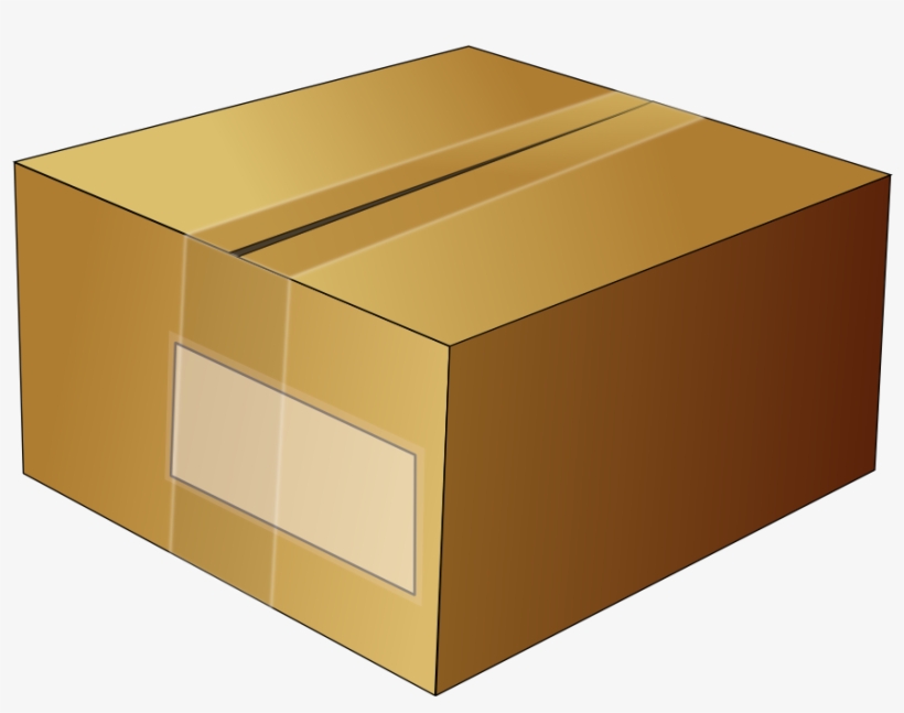 Box Cardboard Carton Sealed Taped Package - Package Clipart, transparent png
