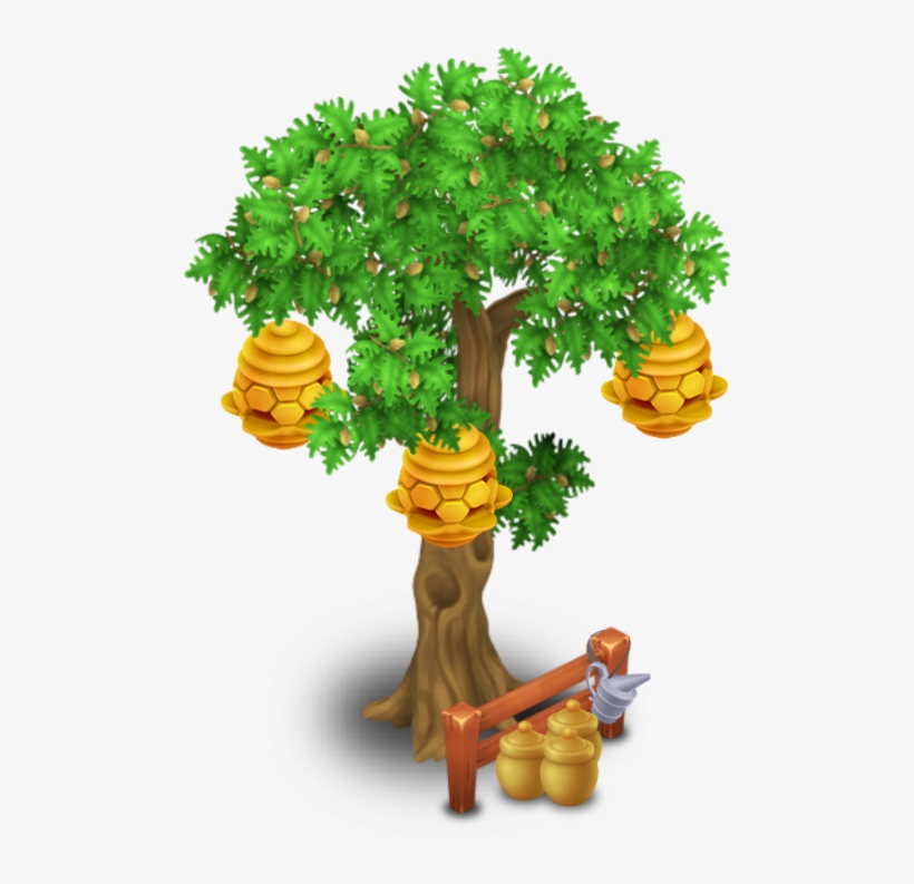 Beehive Tree Stage 3 - Hay Day Beehive Tree, transparent png