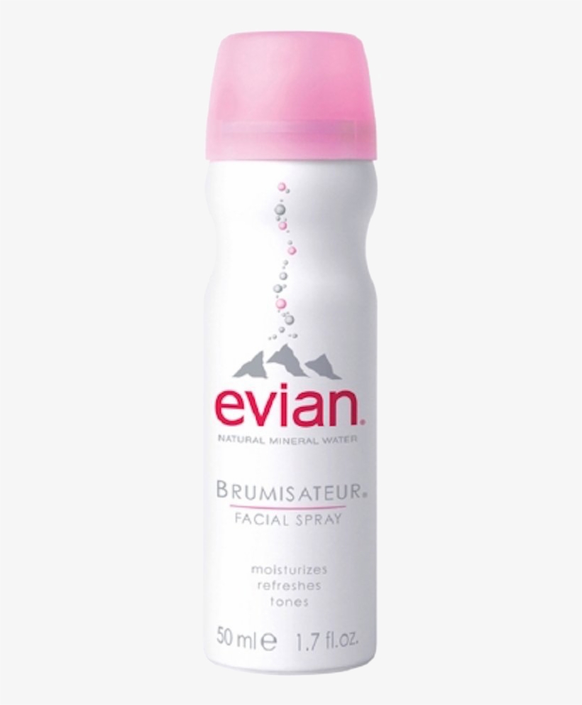 Evian Brumisateur® Natural Mineral Water Facial Spray, transparent png