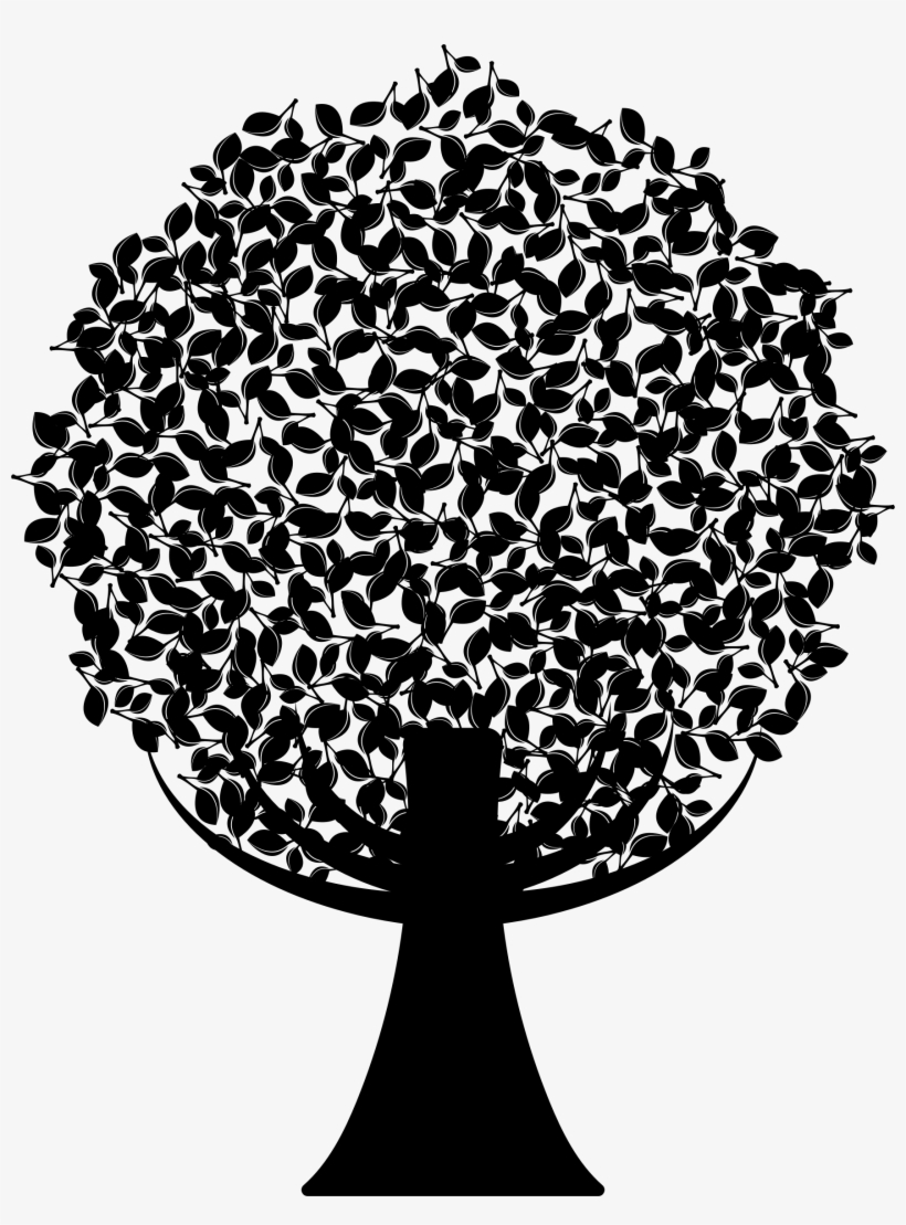 This Free Icons Png Design Of Green Abstract Tree Silhouette, transparent png