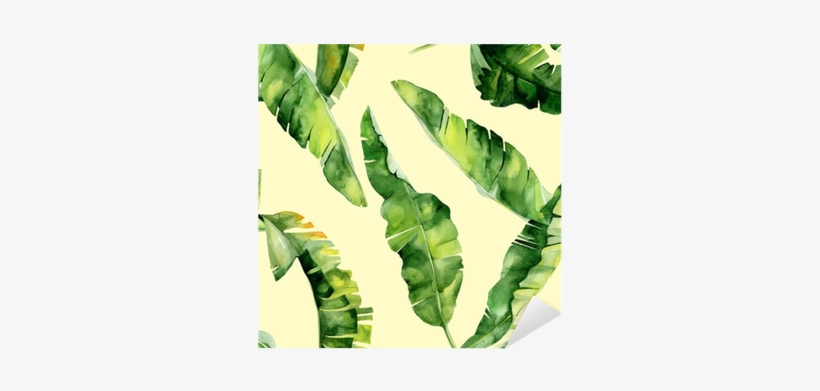 Seamless Watercolor Illustration Of Tropical Leaves, - Trident Home Essentails Double King Bedsheet - Aloha, transparent png