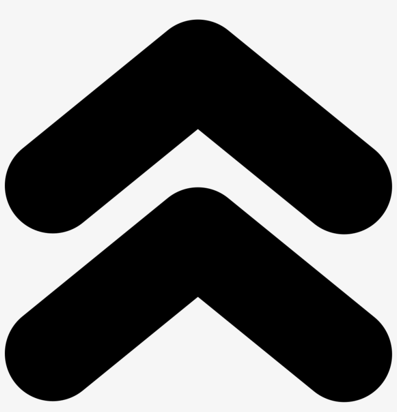 Up Arrow Transparent Images - Double Up Arrow Icon, transparent png