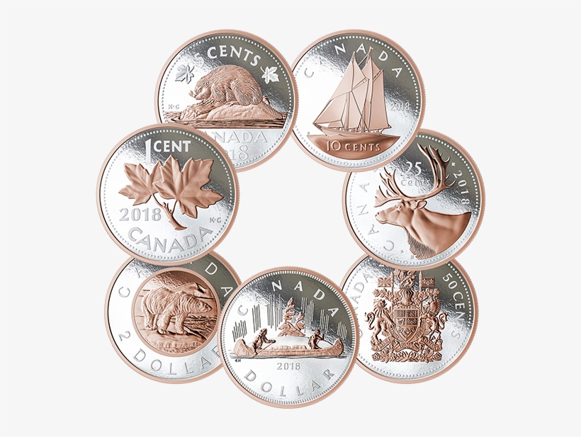 2018 Canadian Silver Coins, transparent png
