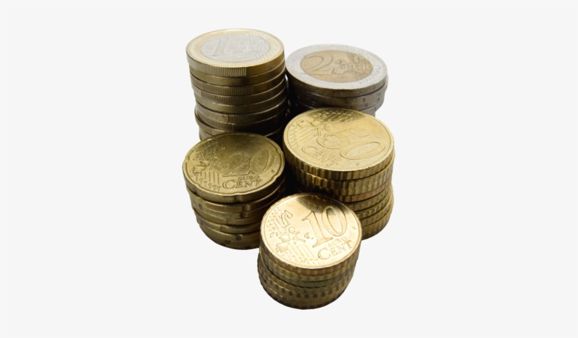 Coin Stack Best Png - Stack Of Coins Euro, transparent png