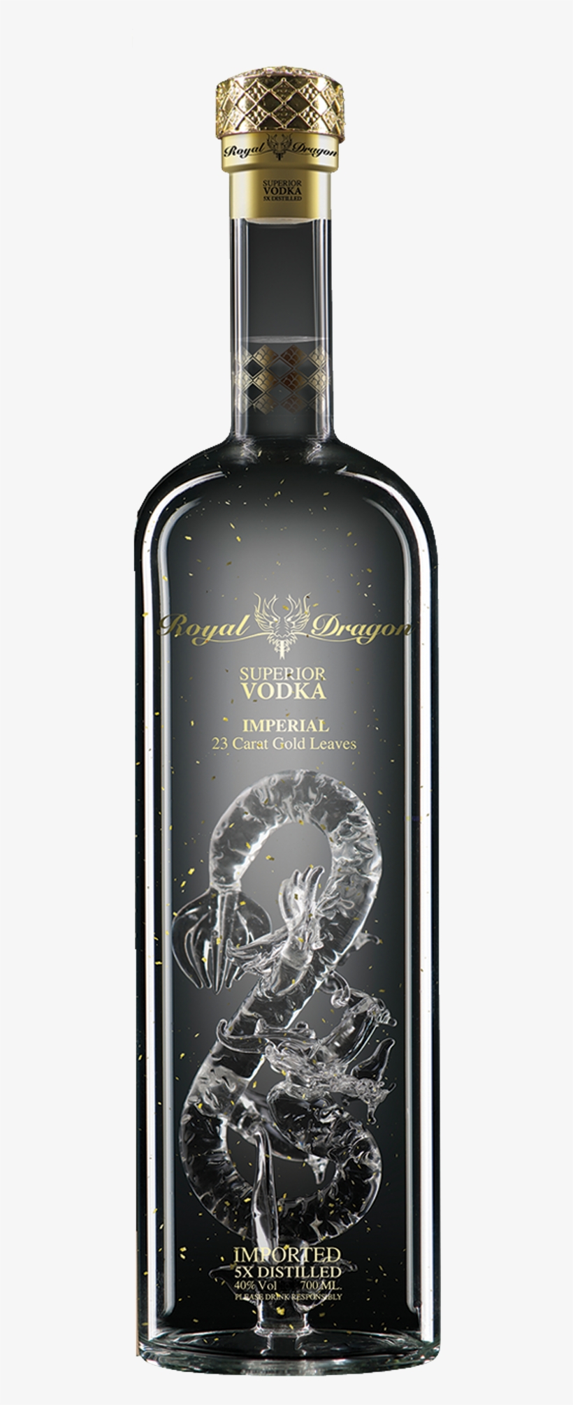 Royal Dragon Vodka 700ml - Royal Dragon Good Luck Special Edition – 700ml, transparent png