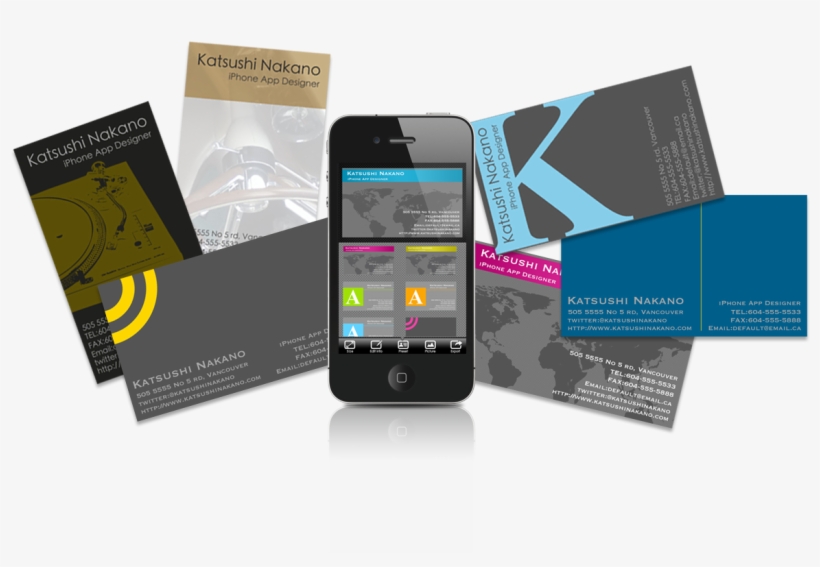 Business Card Template App Designer Maker Software - Application Business Card, transparent png