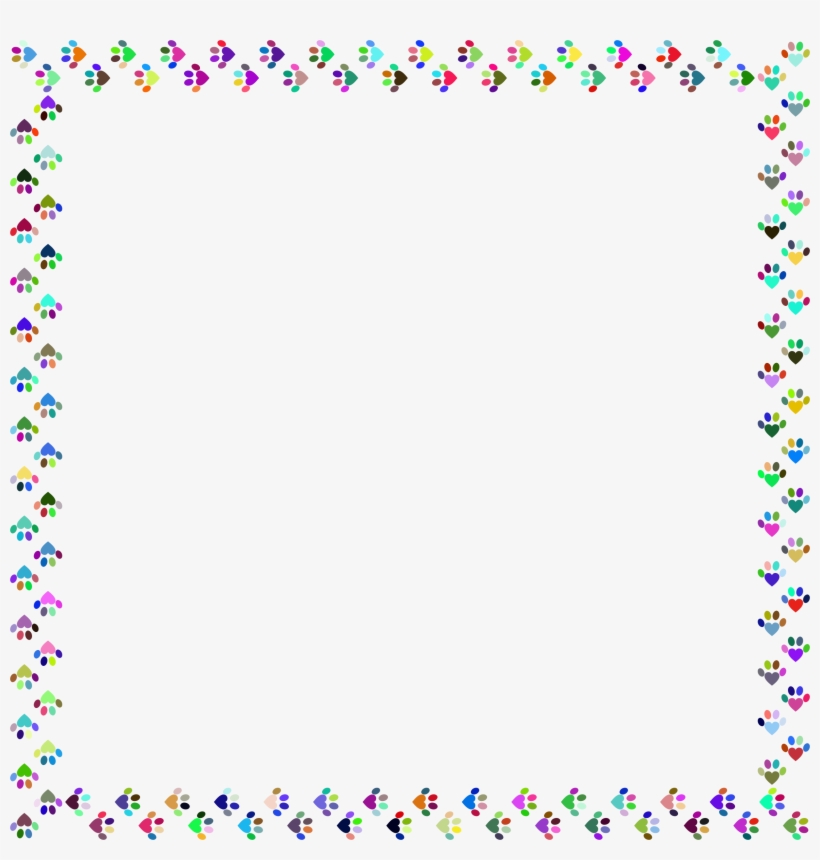 Big Image - Watercolor Confetti Border, transparent png
