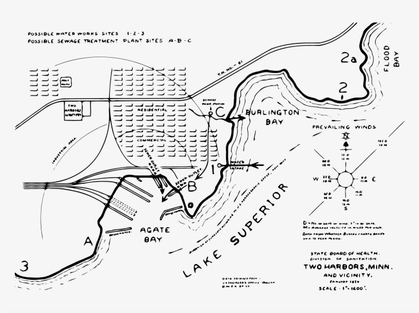 Two Port Maps - Two Harbors, transparent png