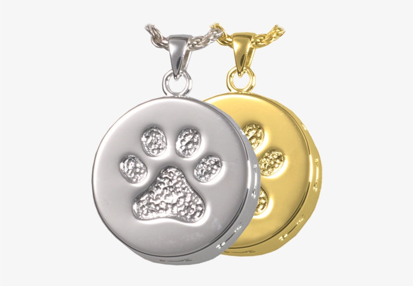 Paw Print & Bones Urn Pendant Wholesale Pet Jewelry - Pet Jewelry Png Transparent, transparent png