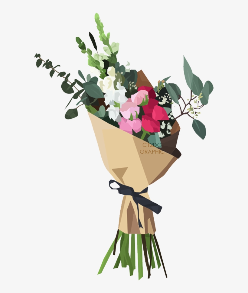 Bouquet Of Flowers Png Image Background - Flower Bouquet Vector Png, transparent png