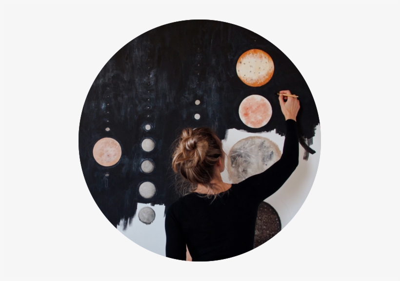 Woman Moon, transparent png