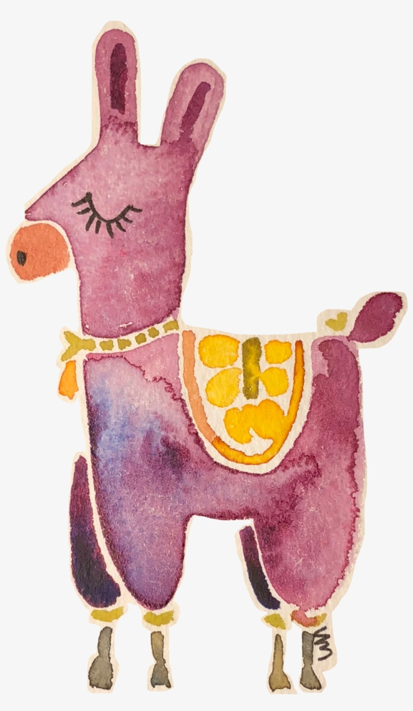 Llama1 - Embroidery, transparent png