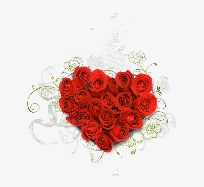 Heart Clipart Bouquet - Heart Bouquet Of Roses, transparent png