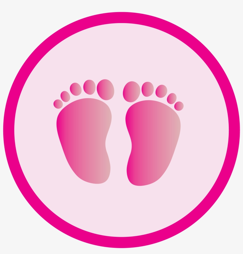 Pink Clipart Baby Foot - Kicks Counter, transparent png