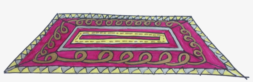 Digital Picture Of The Paper Cut Carpet - Carpet Drawing, transparent png