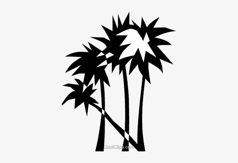 Palm Trees Royalty Free Vector Clip Art Illustration - Royal Blue Seal Tile Coaster, transparent png