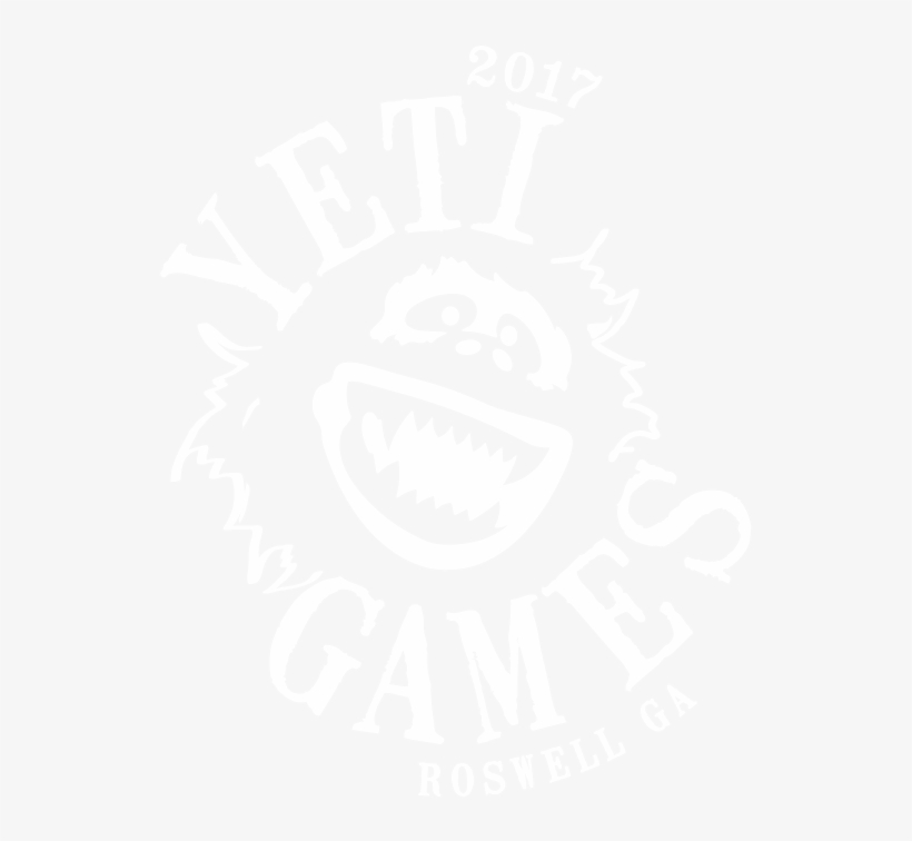 Yeti Games Logo 2017 White - Game, transparent png