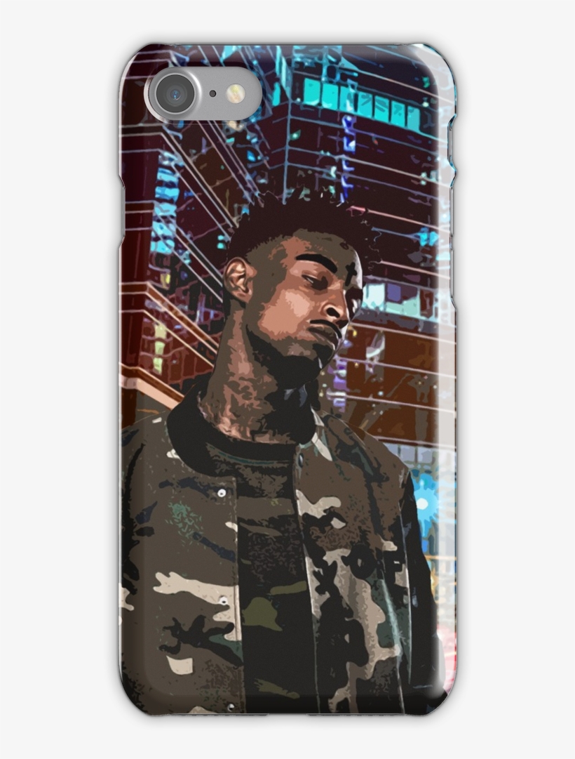 21 Savage Artwork Iphone 7 Snap Case - 21 Savage, transparent png