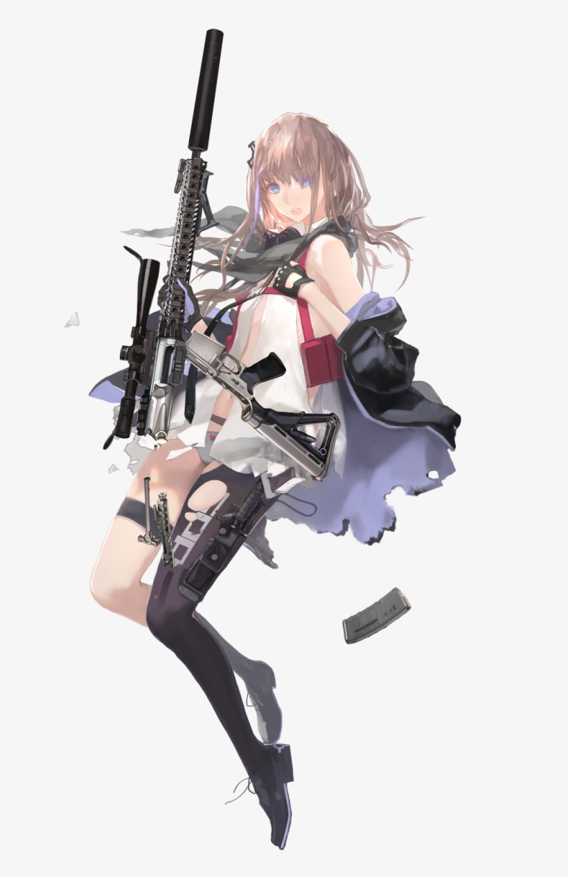 St Ar15 Dmg - Girls Frontline Barrett M107, transparent png