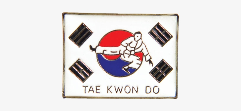 Purchase Korean Flag Taekwondo Pin - Korean Flag Taekwondo, transparent png