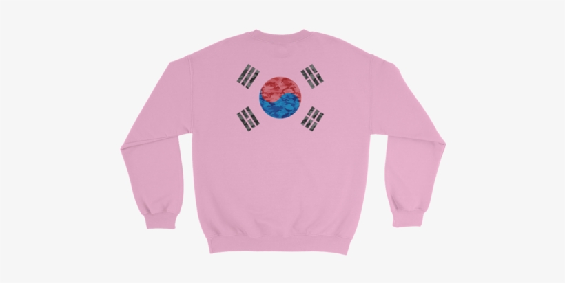 대한민국 Korean Flag Sweathshirt - Crew Neck, transparent png
