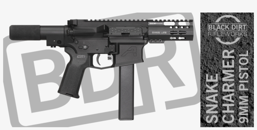 Snake Charmer Micro Ar15 9mm Pistol - Black Dirt Rifleworks Ar15 9mm, transparent png